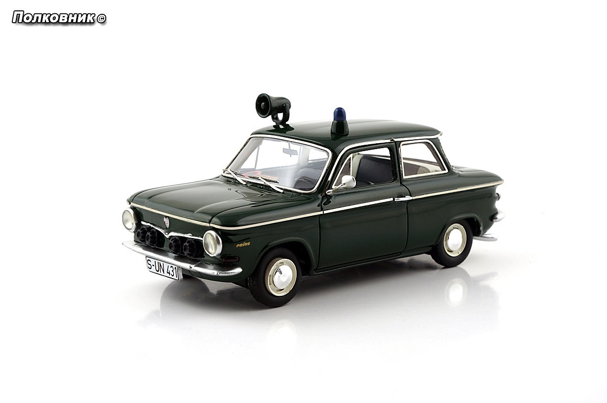 1964 NSU Prinz 4 Polizei Streifenwagen. Grün (KESS Scale Models) 1:43 —  Сообщество «Масштабные Модели» на DRIVE2