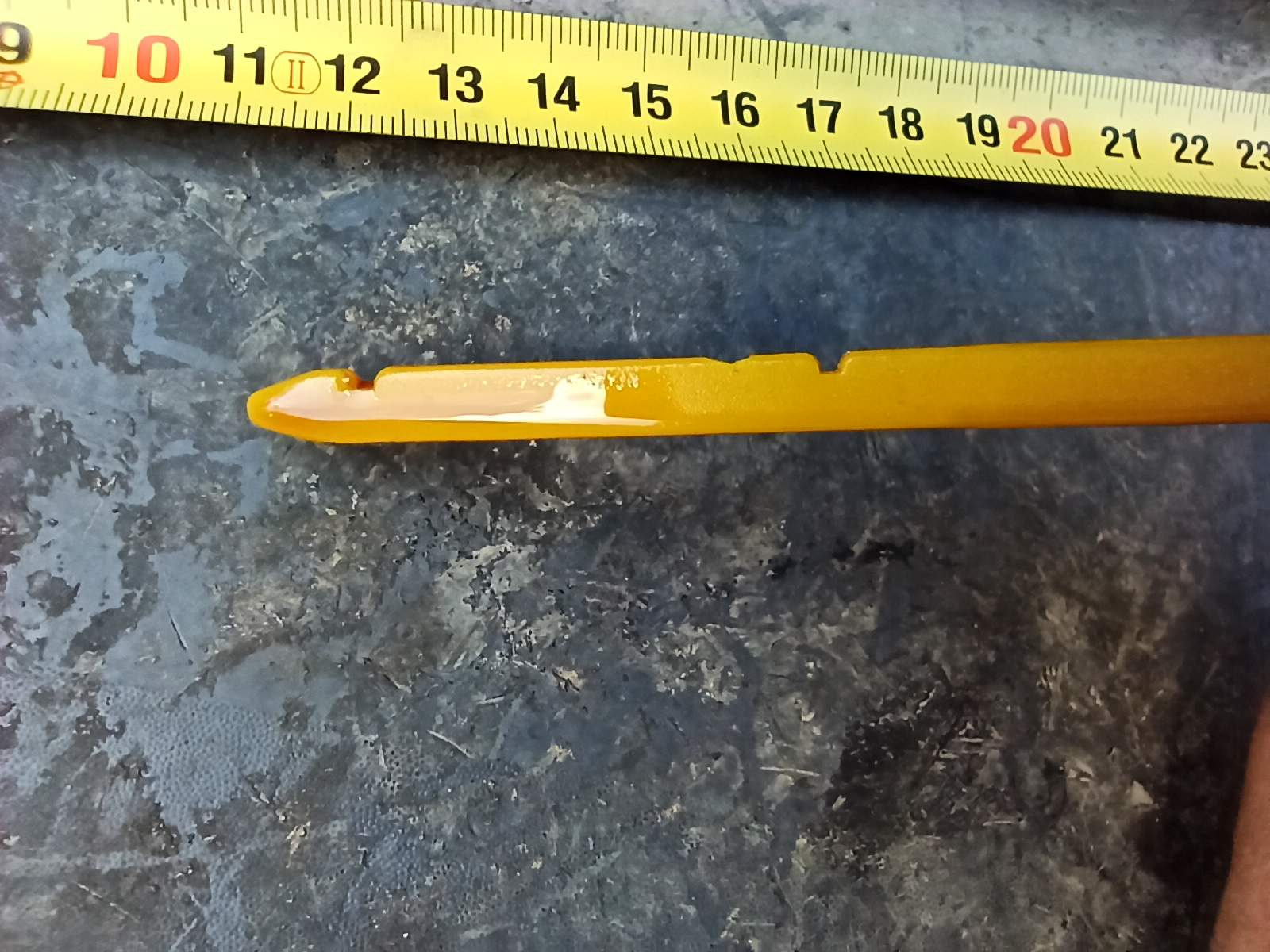 Замена масляного щупа (на ASAM 30661), нанесение меток как на щупе ...