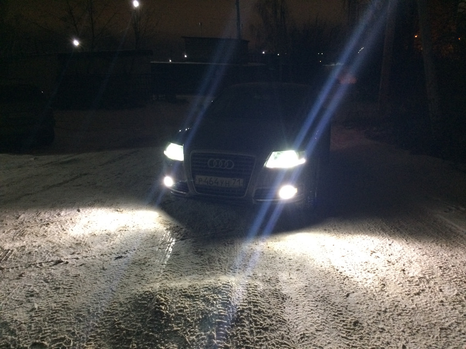 Диоды в туманки — Audi A6 (C6), 2,8 л, 2009 года | своими руками | DRIVE2