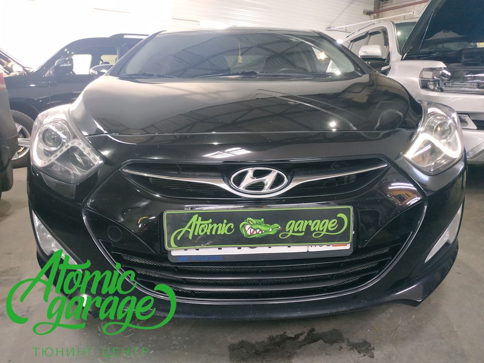 Hyundai I40, замена плат управления штатных ходовых огней ...