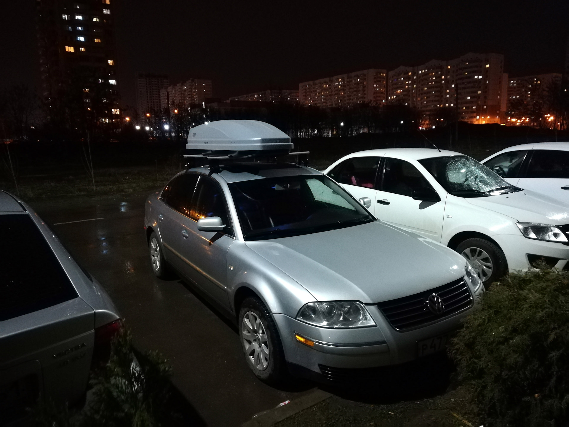 Автобокс на крышу. — Volkswagen Passat B5, 1,8 л, 2002 года | аксессуары |  DRIVE2