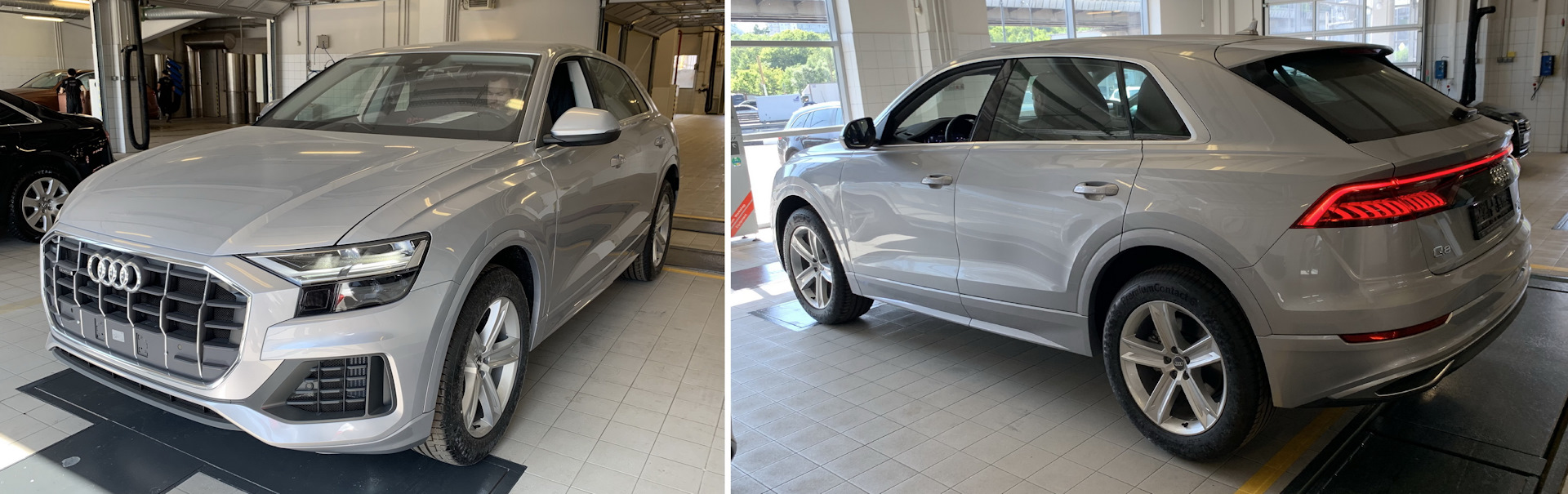 Audi q8 серый