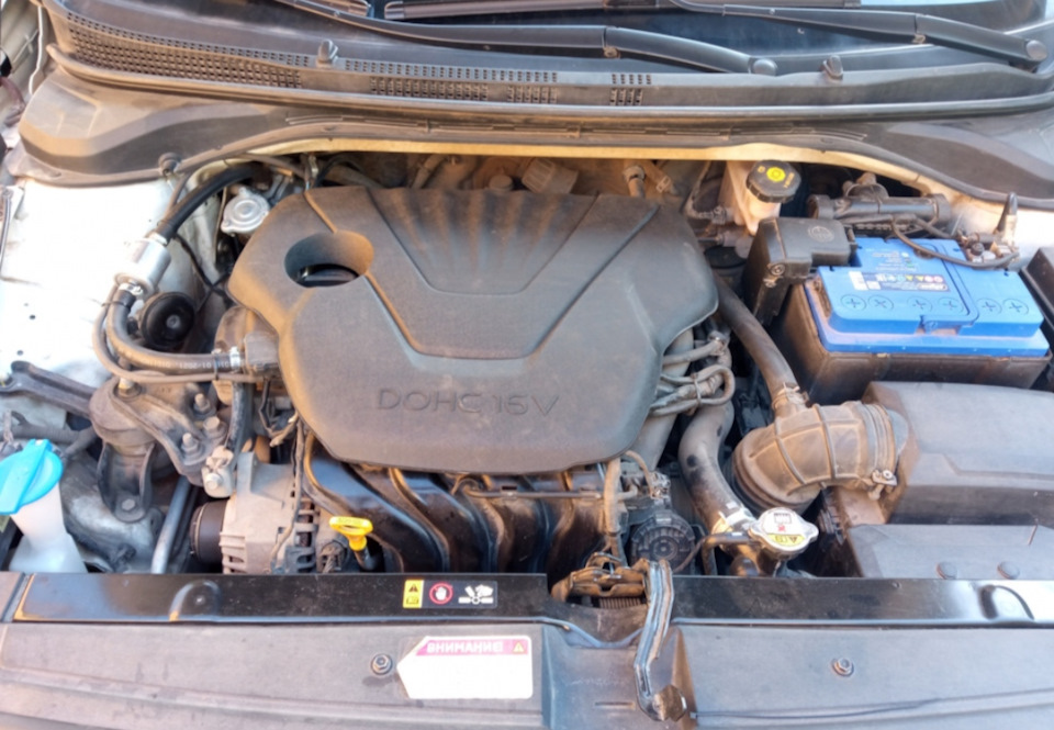 Доработка подкапотного пространства — Hyundai Solaris (2G), 1,6 л, 2020 ...