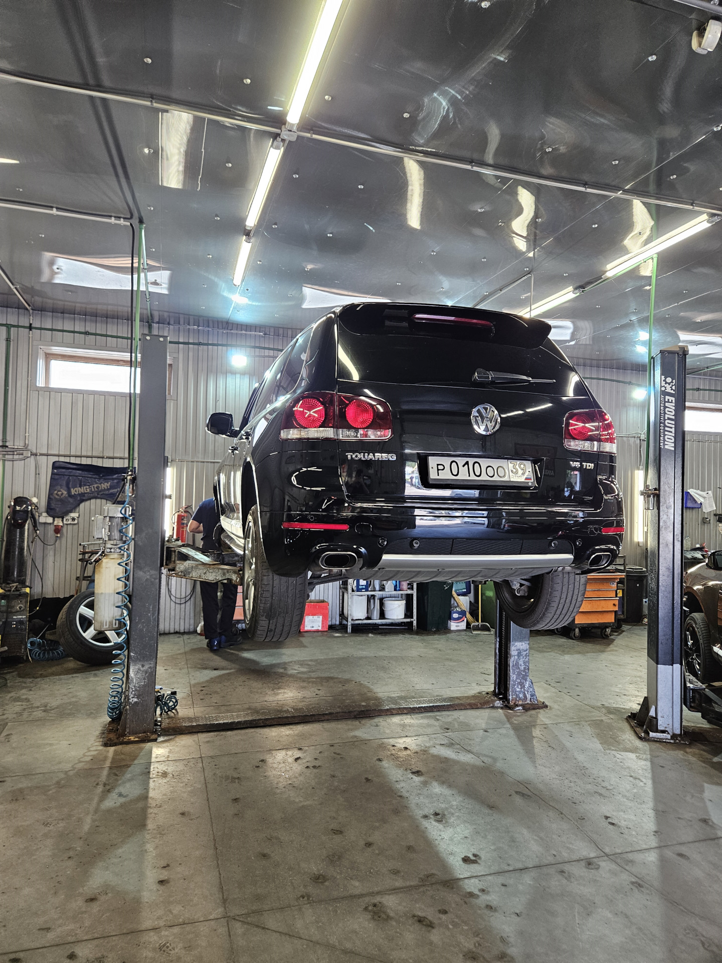 Touareg замена двигателя