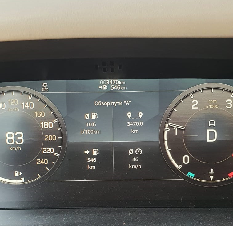 расход топлива в поездке — Land Rover Defender (L663), 3 л, 2021 года ...