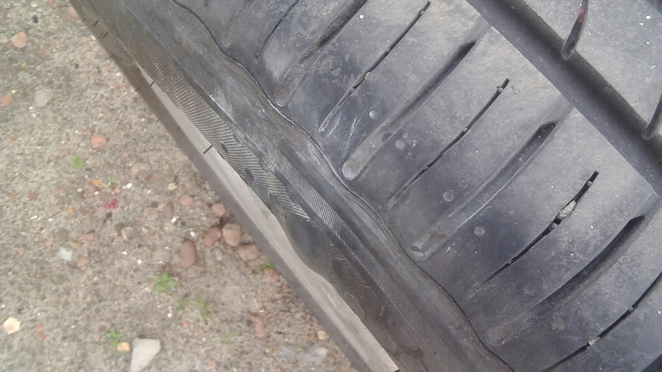 Ремонт бокового пореза шины — Opel Astra G, 1,2 л, 2001 года | шины ...