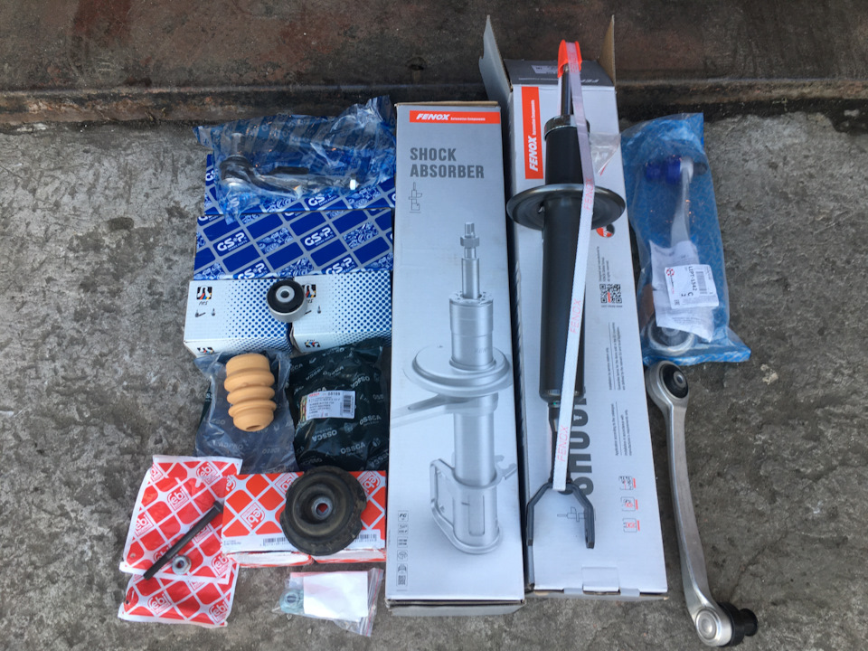 Амортизаторы, рычаги, тяги и др. — Volkswagen Passat B5, 1,8 л, 2000 ...