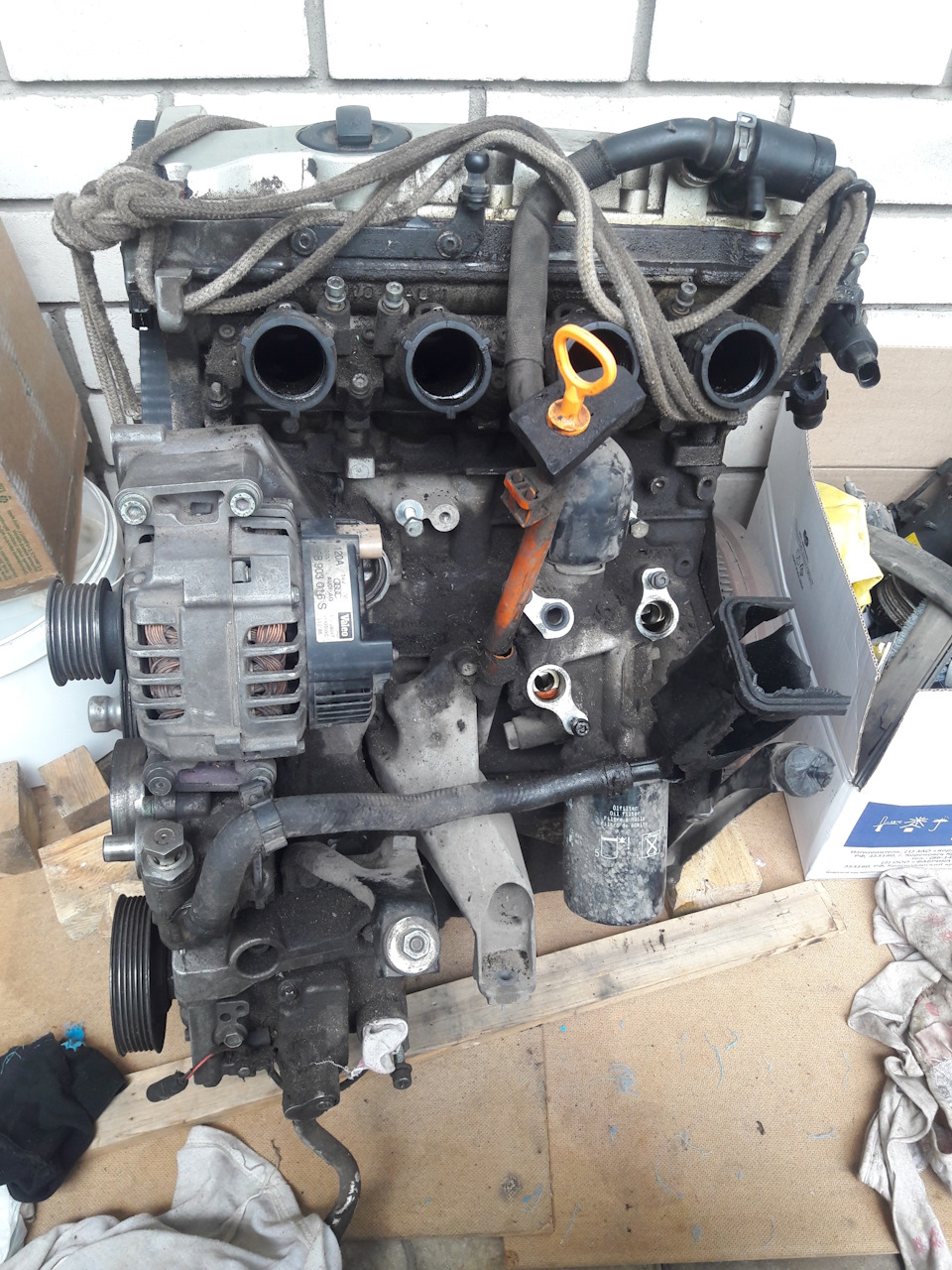 Замена двигателя Ауди А4 B8 - Volkswagen Technical Site