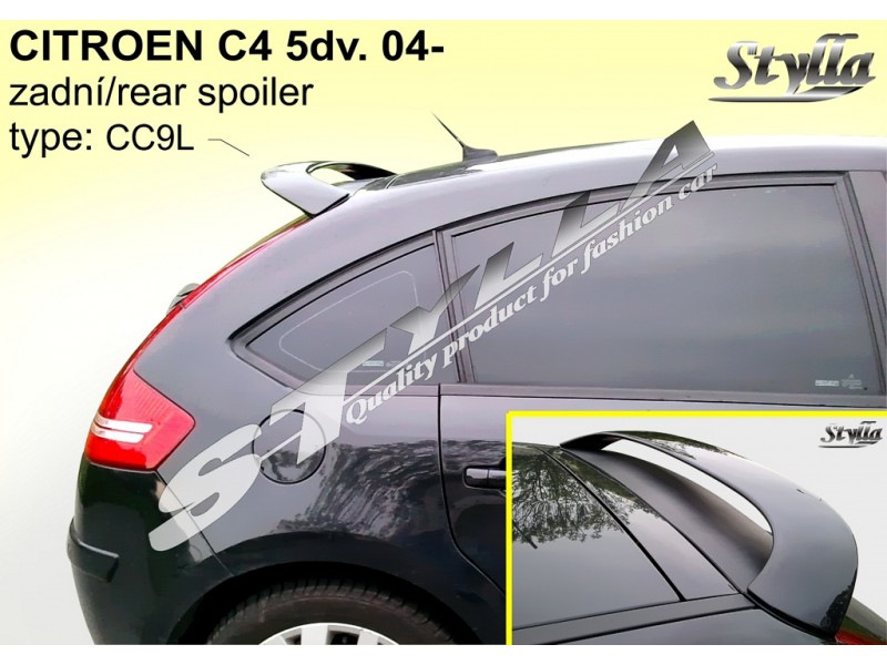 Спойлер Citroen C4 (5 дверей) — Citroen C4 (1G), 1,6 л, 2007 года ...