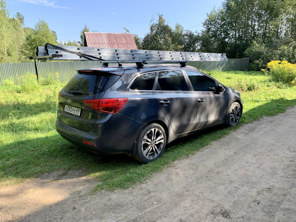 Багажник на крышу — KIA Ceed (2G), 1,6 л, 2013 года | аксессуары | DRIVE2