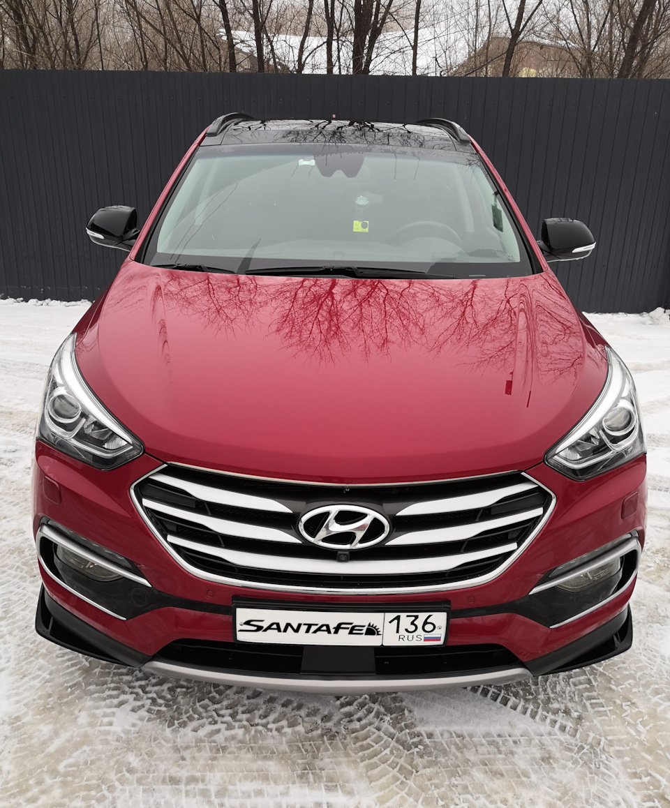 Сплиттеры. Часть 1. Передний бампер. — Hyundai Santa Fe (3G), 2,2 л, 2016  года | стайлинг | DRIVE2