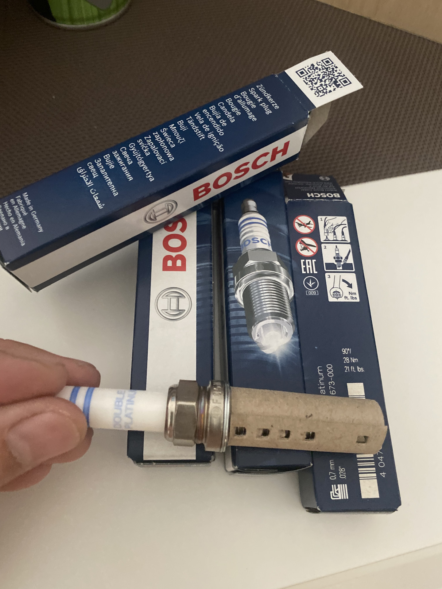Свечи зажигания BOSCH оригинал или аналог — Audi Q5 (1G), 2 л, 2013 ...