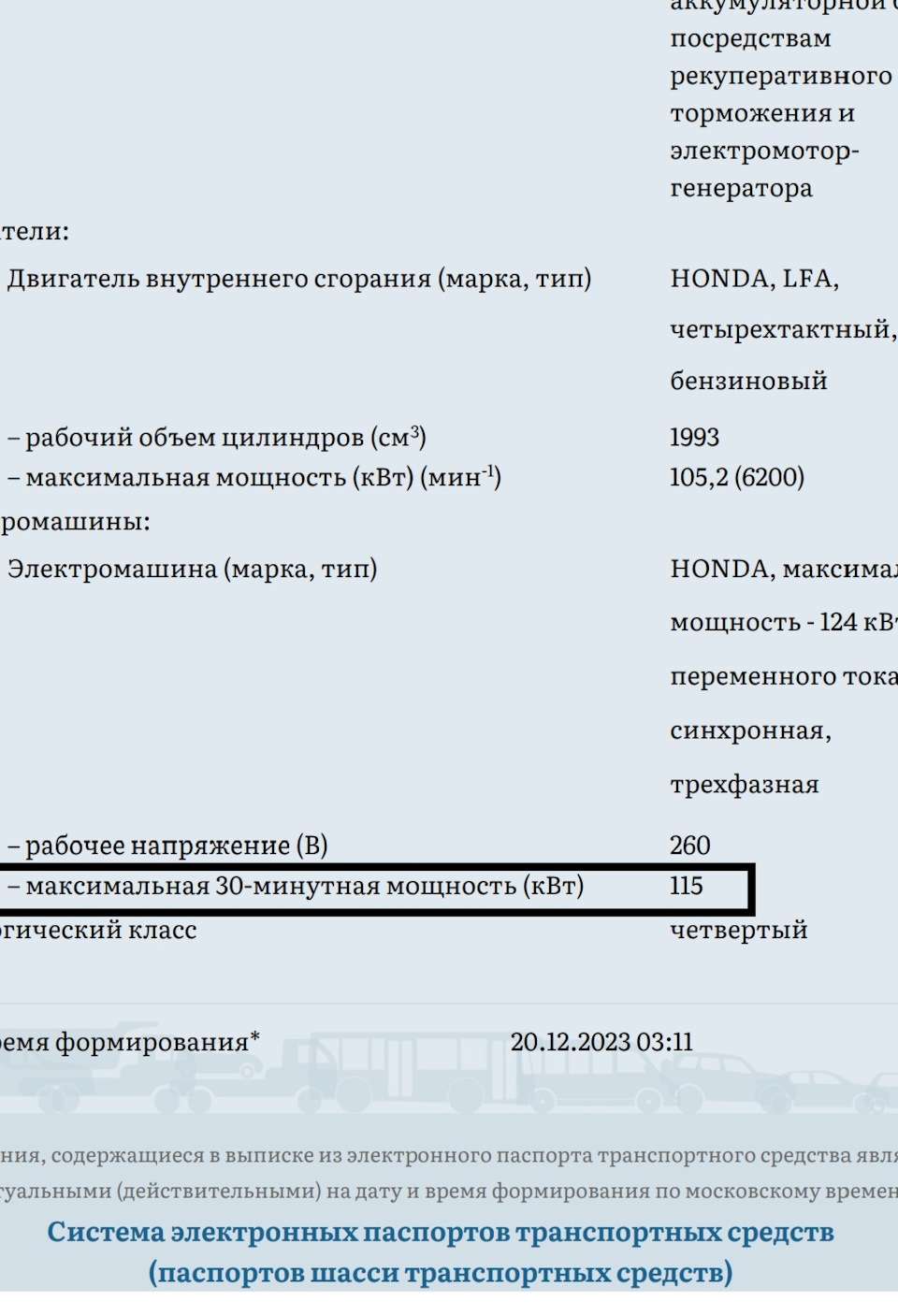 Пресловутая 30-ти минутная мощность или как я снизил общую мощность авто с  312 до *** л.с. — Honda Accord Hybrid (9G), 2 л, 2014 года | налоги и  пошлины | DRIVE2