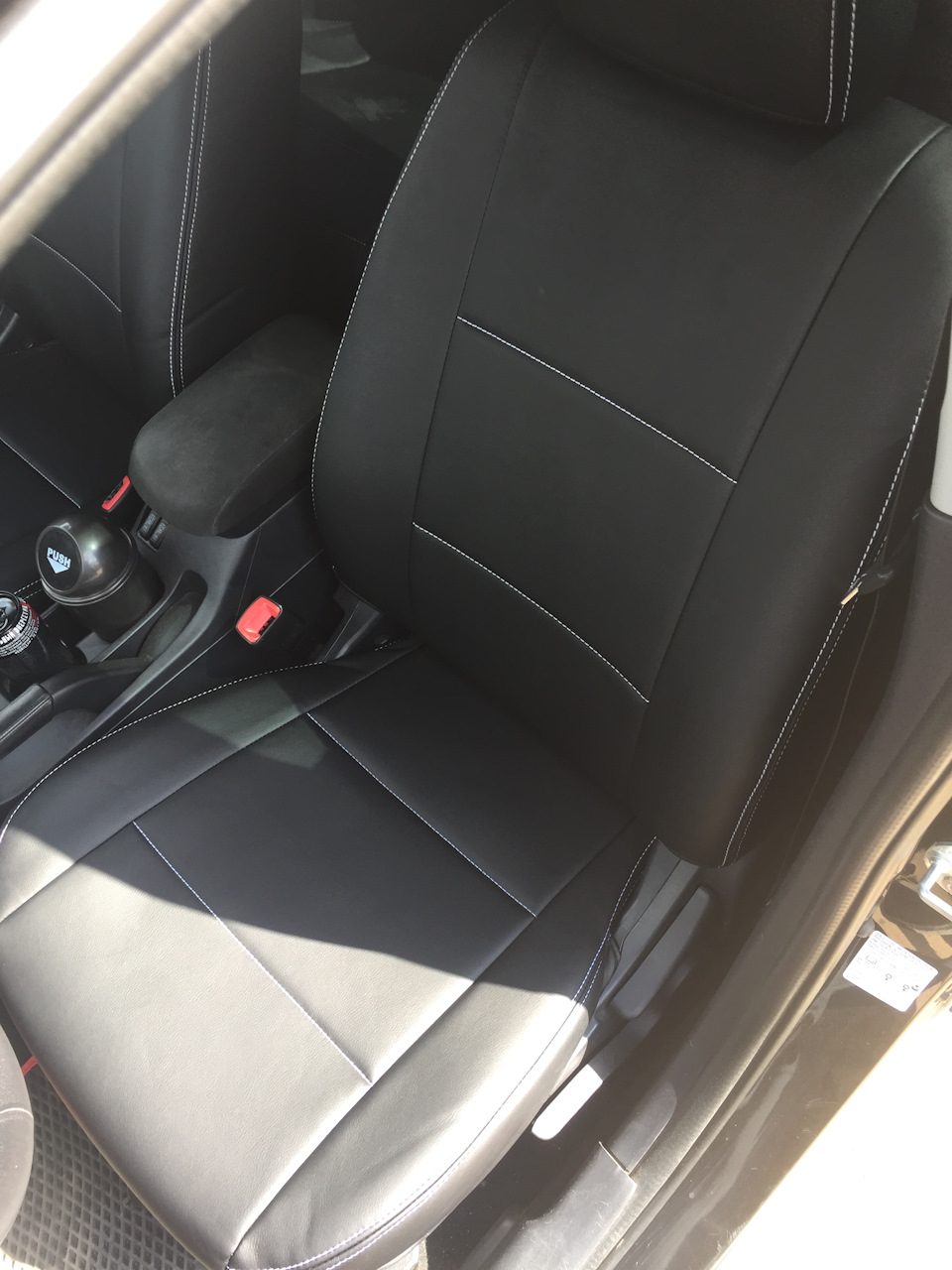 #4.Кожаные чехлы. часть 1(обновил) — Mitsubishi Lancer X, 1,6 л, 2013 ...