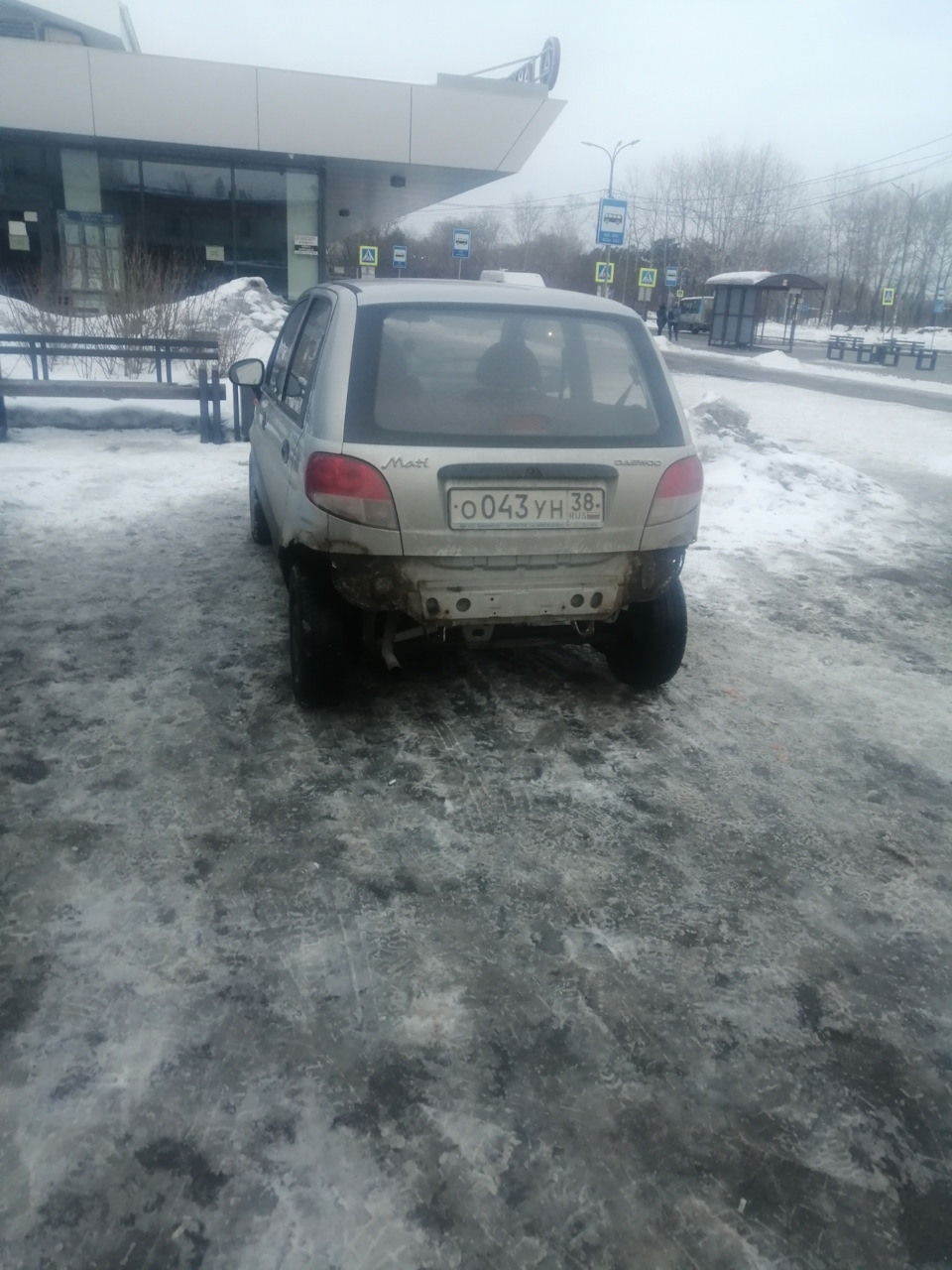 Мне разбили машину моей же машиной — Daewoo Matiz (M100, M150), 0,8 л, 2011  года | ДТП | DRIVE2