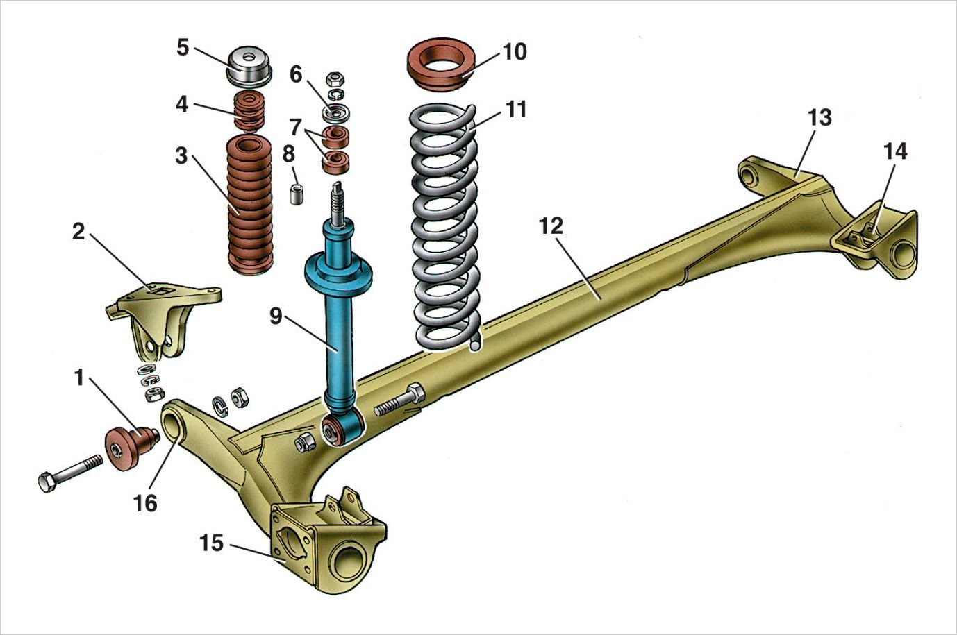 Передняя подвеска лада гранта схема фото и описание
