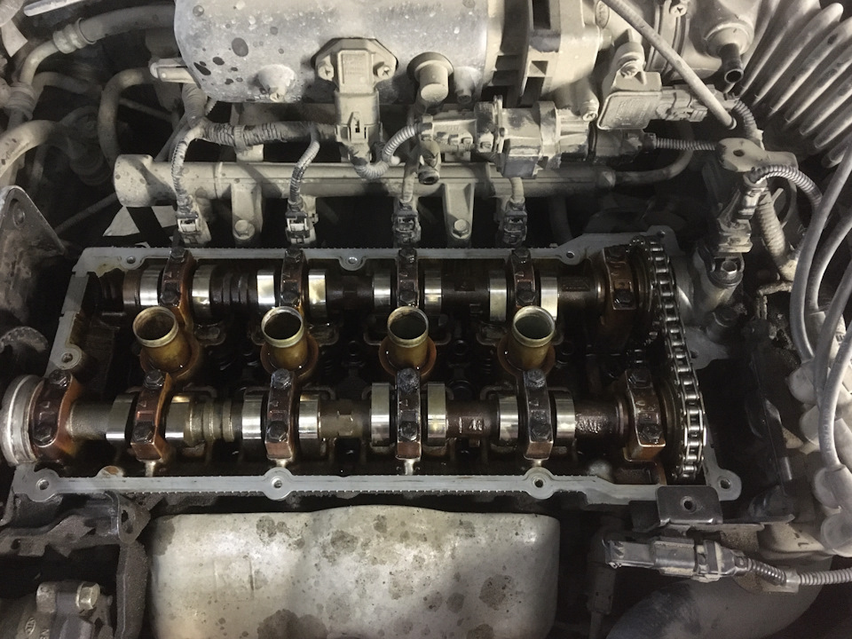Замена прокладки клапанной крышки — Hyundai Accent (2G), 1,5 л, 2008 ...