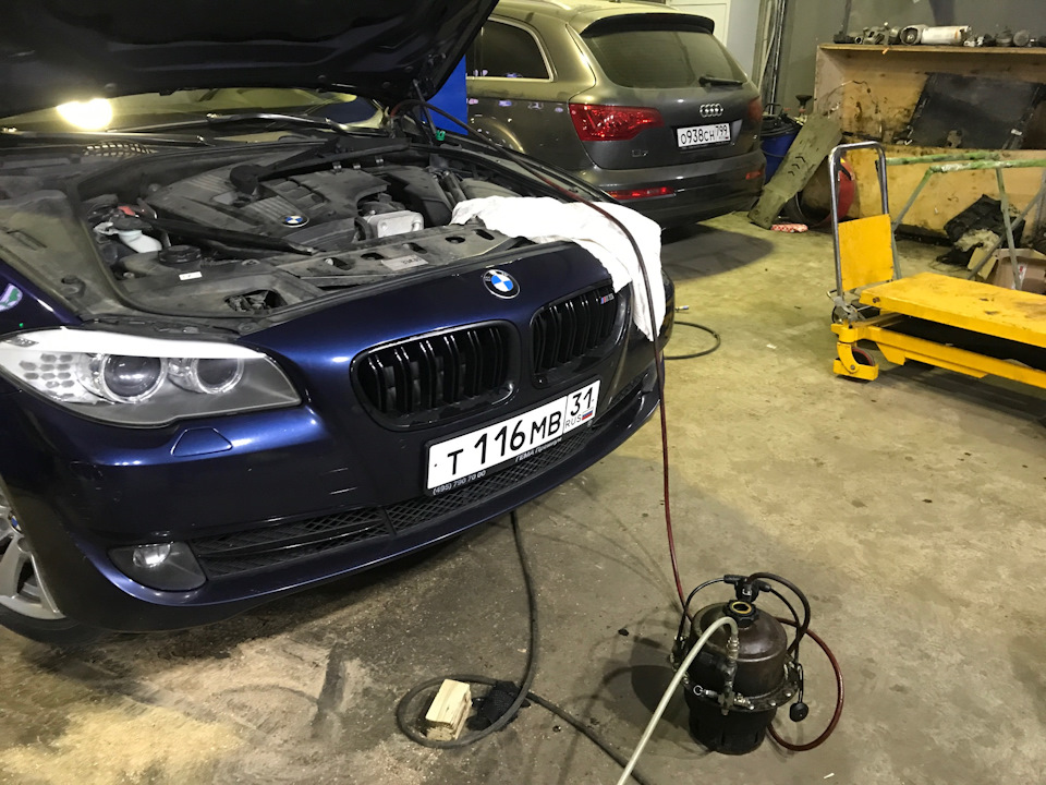 Замена тормозной жидкости + весенняя инспекция. — BMW 5 series (F10), 2 ...