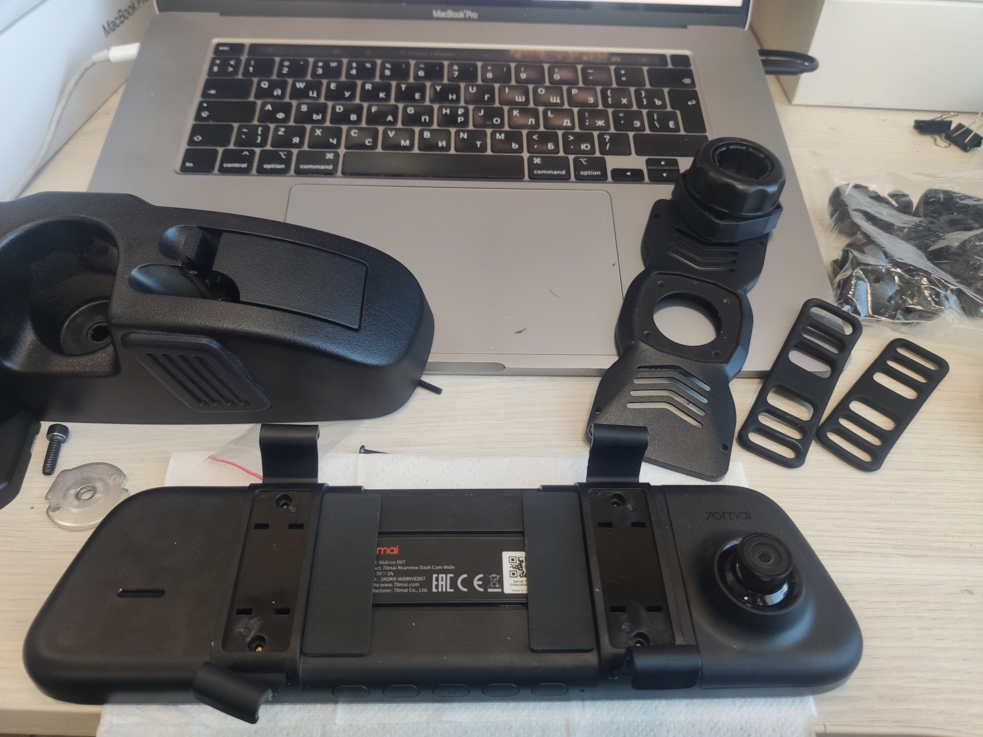 🪞🖥️🪛Замена зеркала на экран. Кронштейн для зеркала-регистратора. 🌟🌟🌟 ...