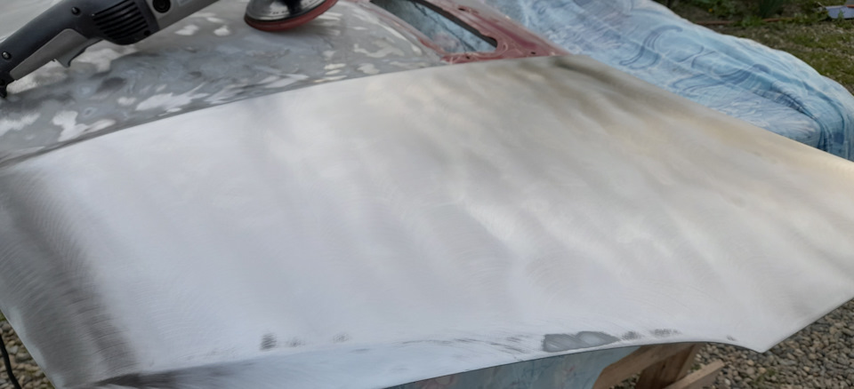 207. Подготовка капота к покраске. Шлифовка, грунтование эпоксидным и ...