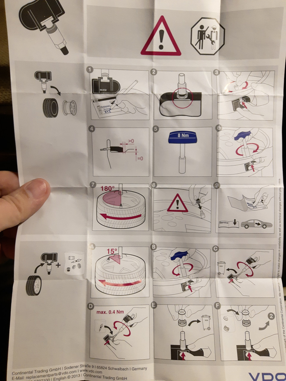 Датчики давления в шинах — Ford Mondeo IV, 2 л, 2011 года | запчасти ...