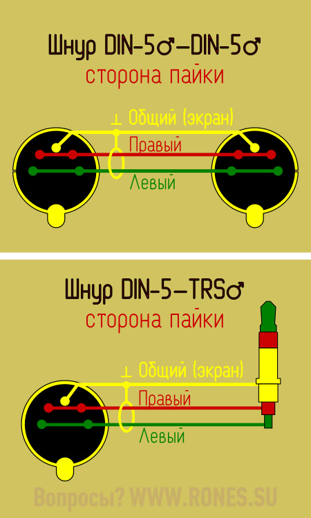 Распайка советского штекера 5 ти штырькового