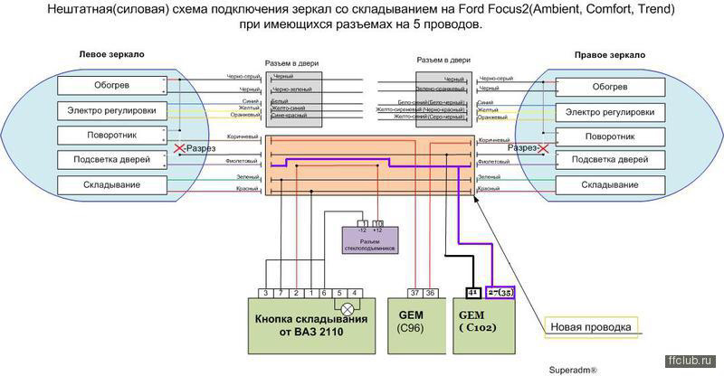 Установка повторителя поворотников ч.2 - Ford Focus II Hatchback, 1,8 л, 2007 го