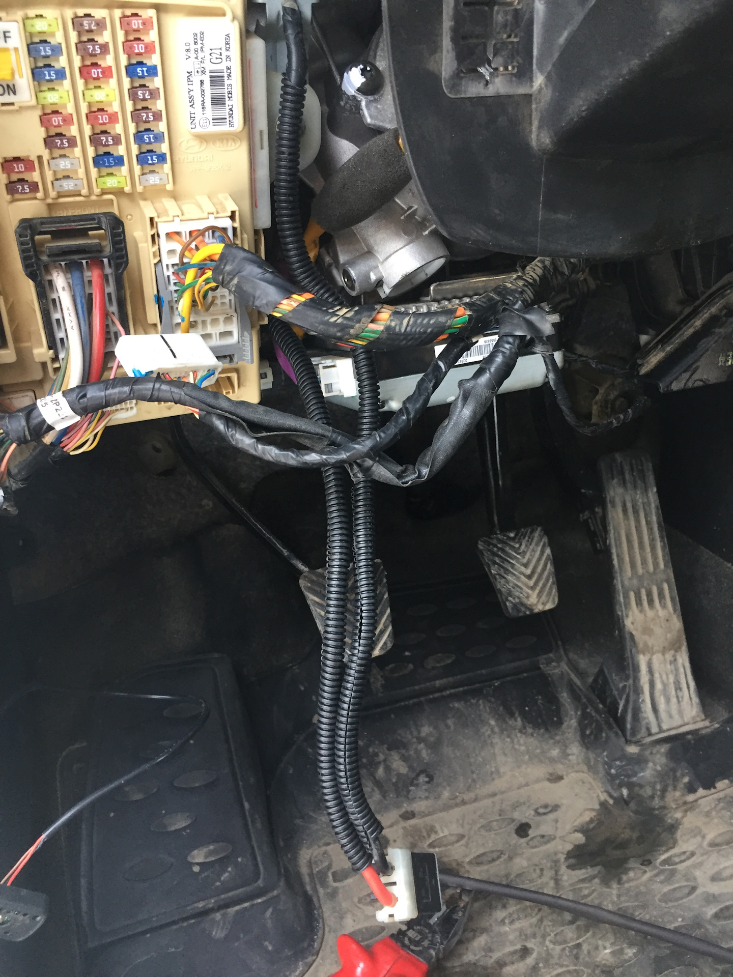 10# Замена ГУР на ЭУР, часть-1 (электрика). — KIA Sorento (2G), 2,4 л ...