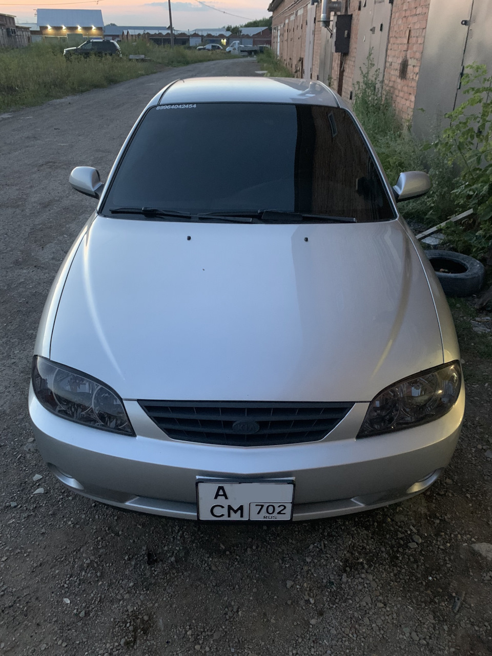 Тонировка фар — KIA Spectra, 1,6 л, 2008 года | стайлинг | DRIVE2