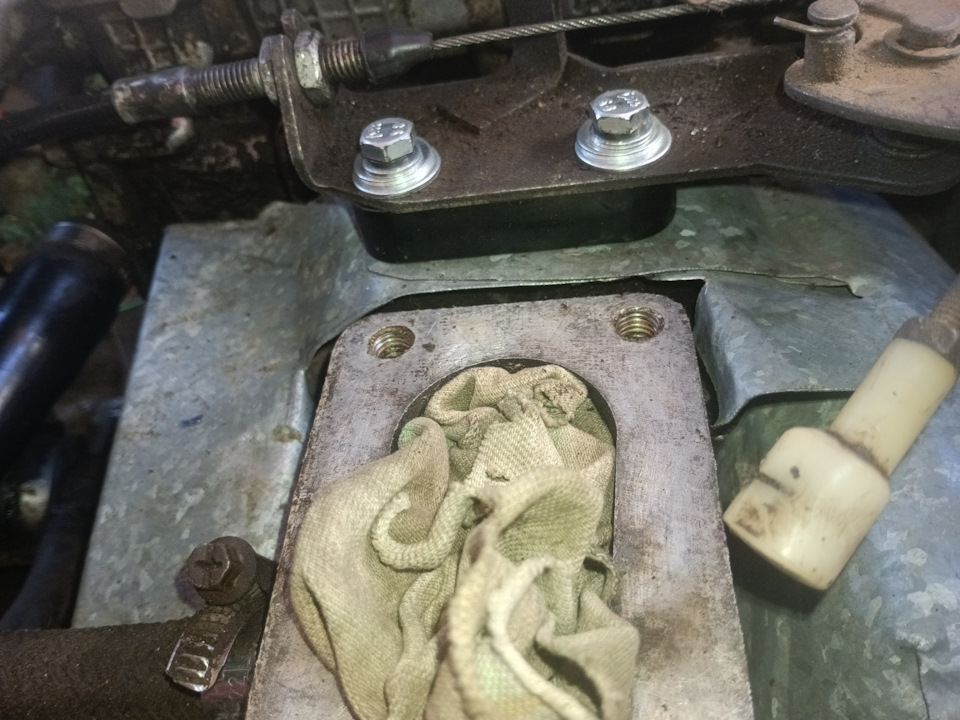 Толстая термоизоляционная проставка под карбюратор ДААЗ на Оку. Часть2 ...