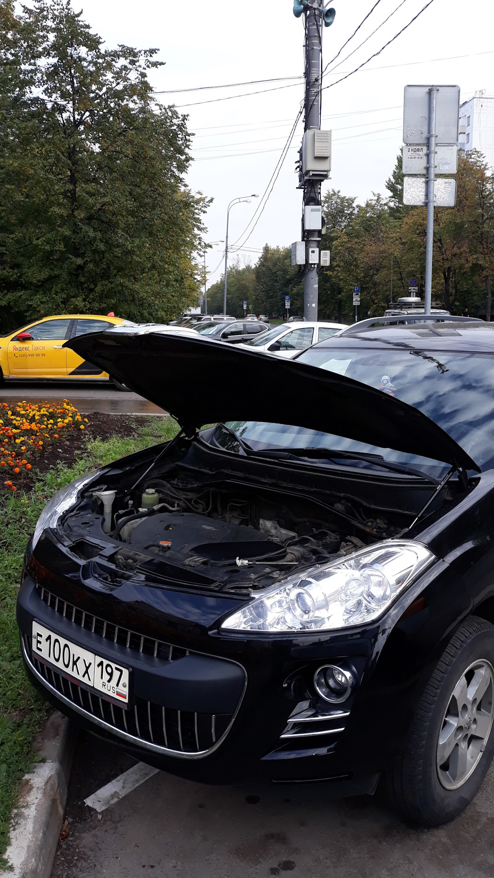 Газовые упоры под капот — Peugeot 4007, 2,4 л, 2011 года | тюнинг | DRIVE2