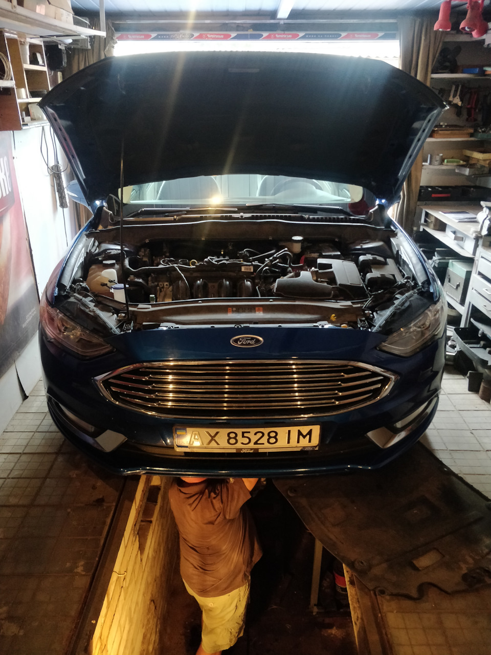 Замена масла и фильтра — Ford Fusion (2G), 2,5 л, 2017 года | плановое ...