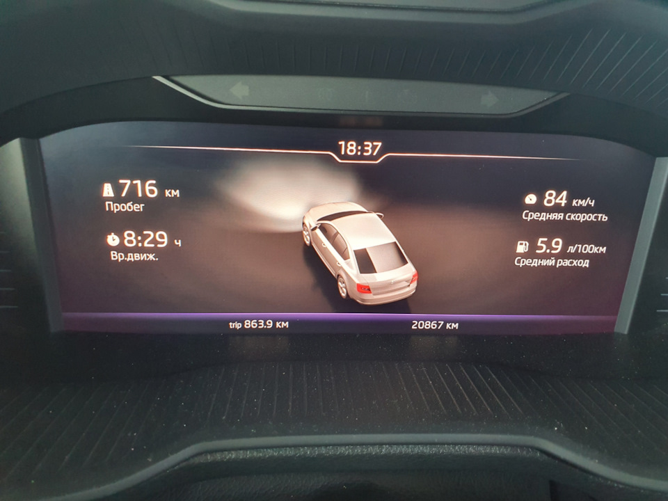 Расход топлива по б/к — Skoda Octavia A7 Mk3, 1,6 л, 2019 года ...