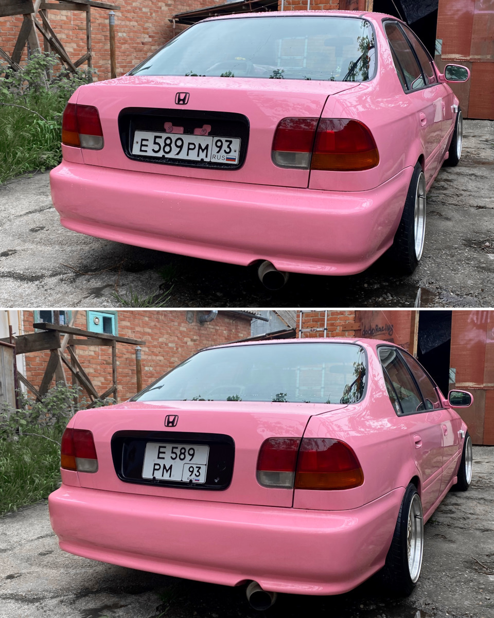 Квадратные номера на Хонда Сивик 🌸 — Honda Civic Ferio (6G), 1,3 л, 1998  года | другое | DRIVE2