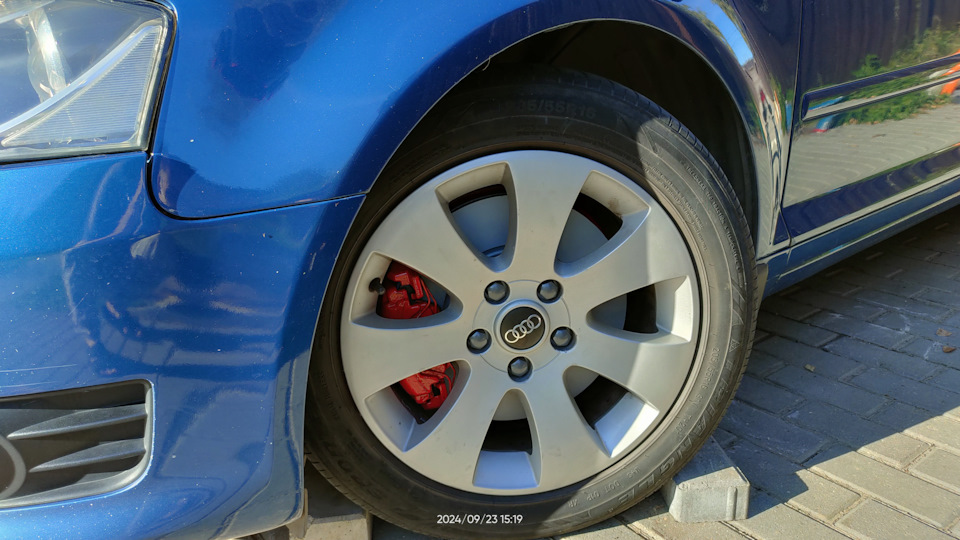 После установки — Audi A3 (8P)
