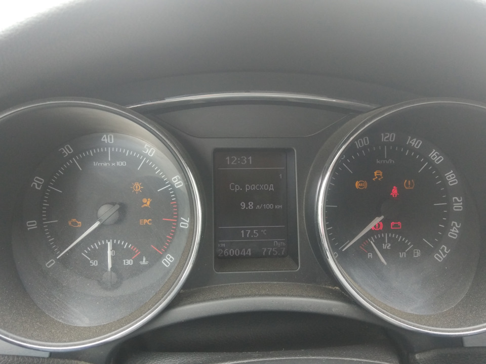 Порвался ремень генератора. ТО 260.000 — Skoda Superb Mk2, 1,8 л, 2013 ...