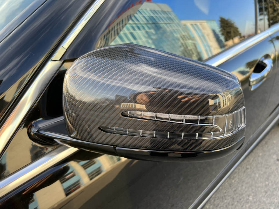 Карбоновые зеркала w221 — Mercedes-Benz S-Class (W221), 5 л, 2008 года ...