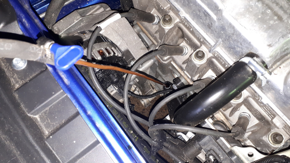 Замена масла через щуп. — Lada Гранта Лифтбек (2-е поколение), 1,6 л ...