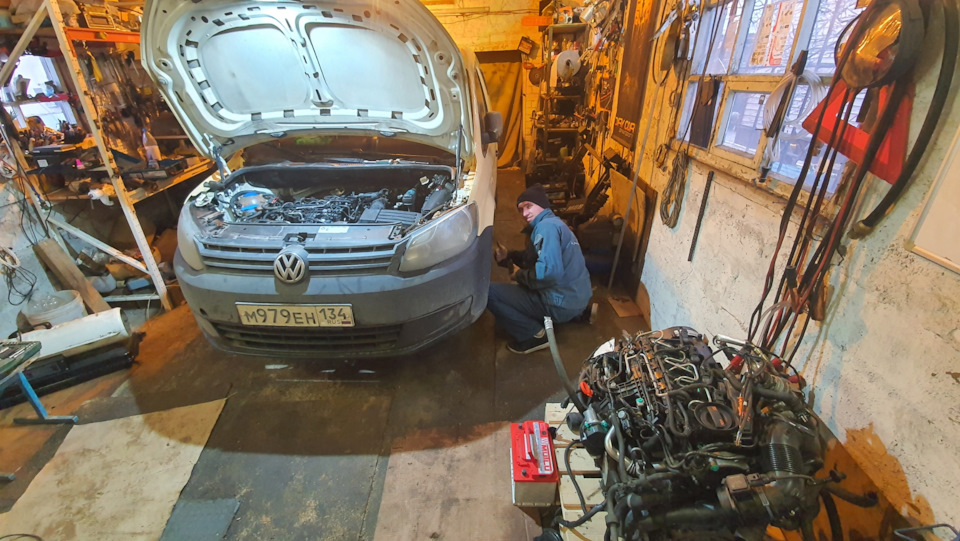 Замена двигателя на контрактный родной двигатель был пробит поддон ...