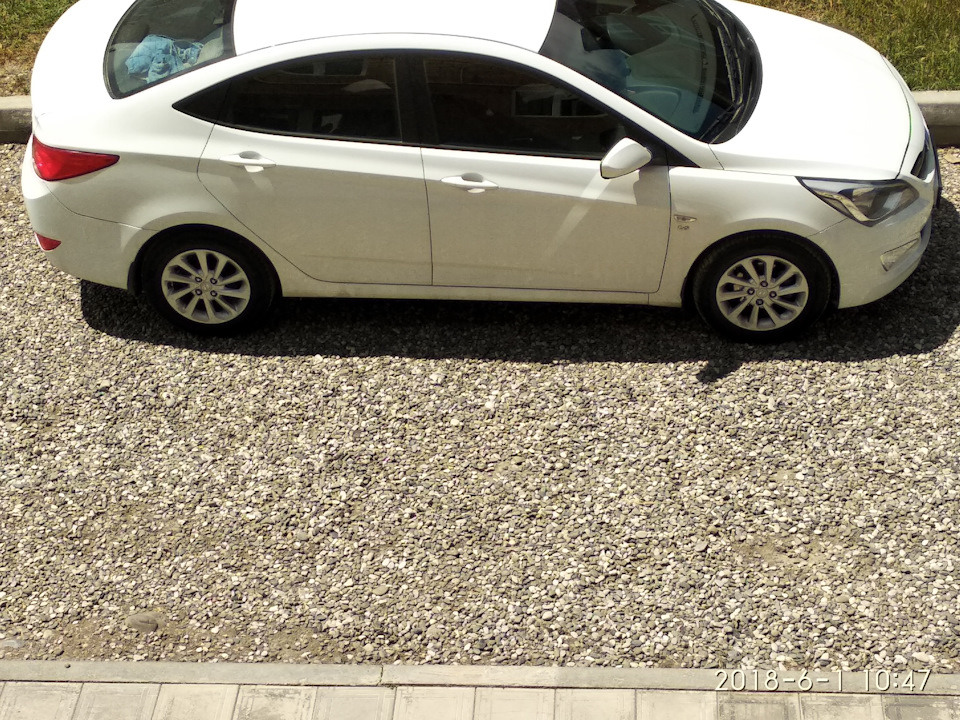 Купил колеса от Солярис 2 — Hyundai Solaris, 1,6 л, 2016 года ...