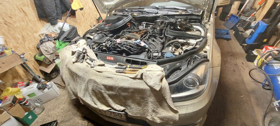 Профилактическая замена цепи м271.8 — Mercedes-Benz C-class (W204), 1,8 ...