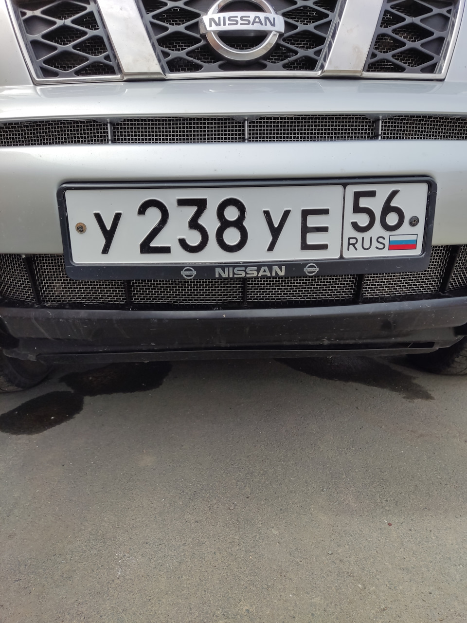 Сетка в бампер нержавейка — Nissan X-Trail II (t31), 2,5 л, 2010 года ...