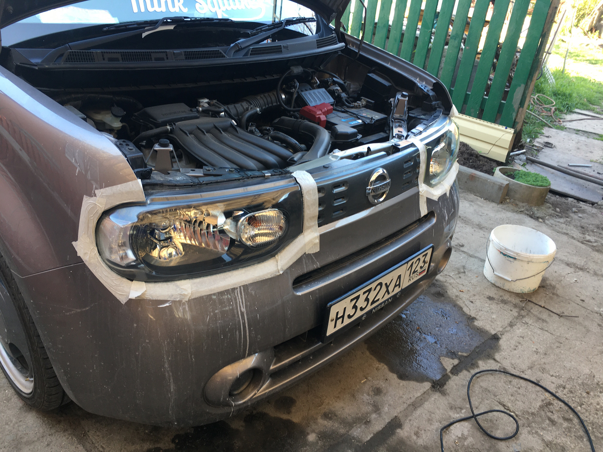 как снять фару террано