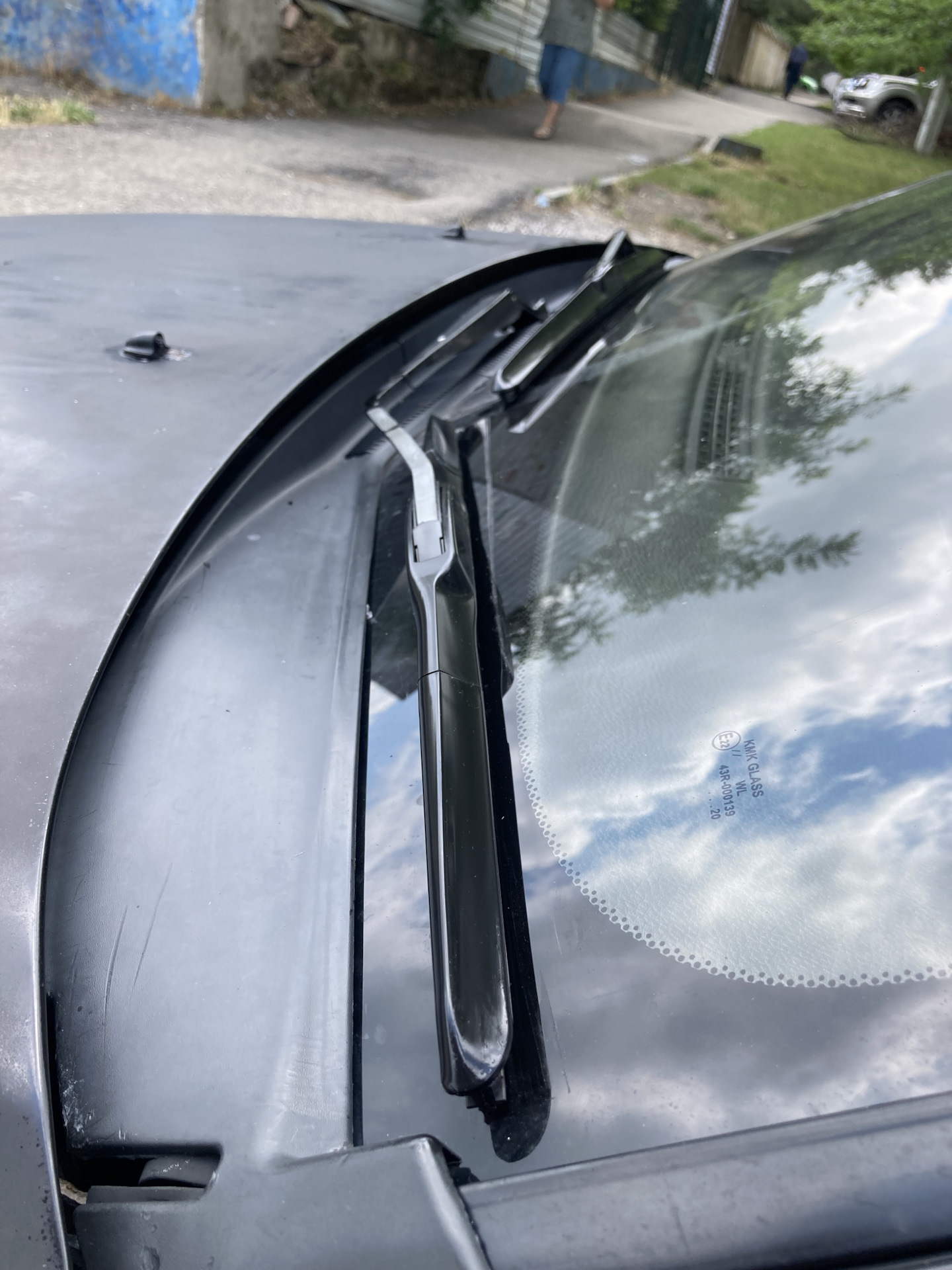 Гибридные щетки стеклоочистителя. — Mitsubishi Lancer IX, 1,6 л, 2003 ...