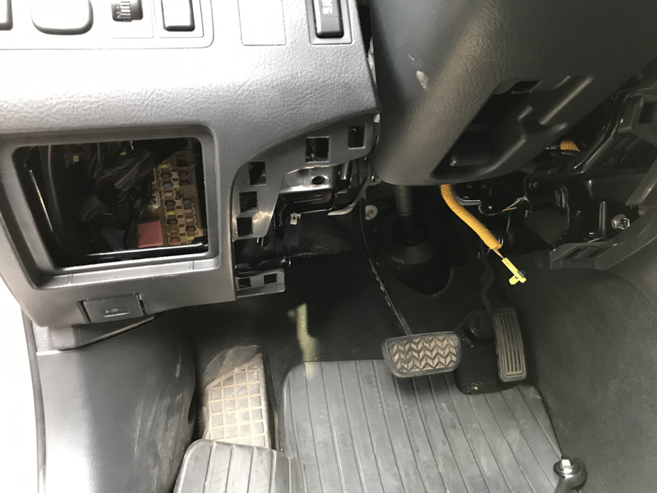 Нижнее рабочее пространство. — Toyota Avensis II
