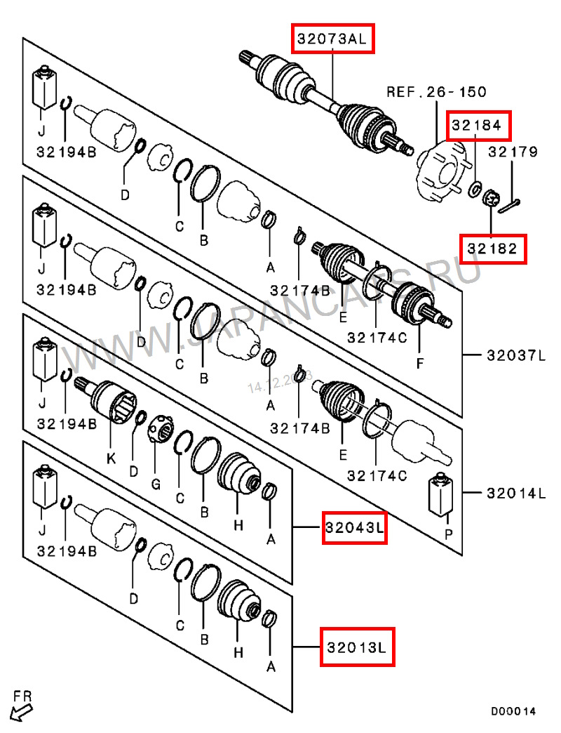 Фото в бортжурнале Mitsubishi Pajero Sport (2G). Запчасти на фото: 321948, 321748, D00014