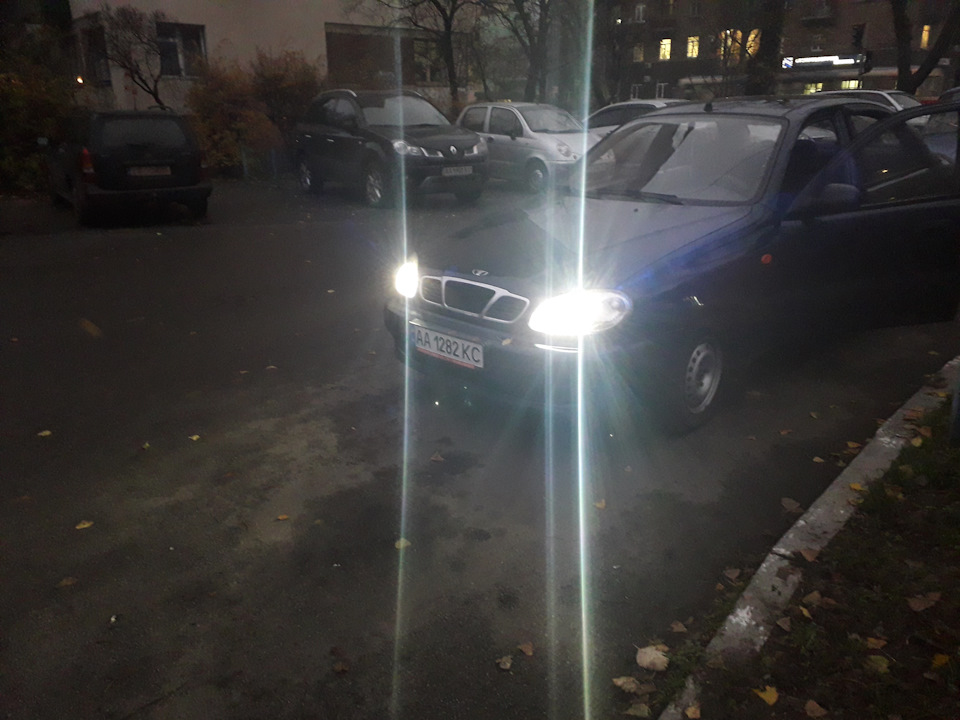 Установка Led ламп в фары — ЗАЗ Sens, 1,3 л, 2007 года | своими руками ...