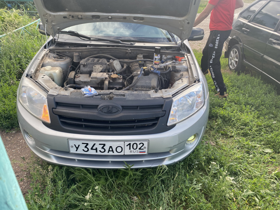 Рыжие дхо, поводок троса АГАТ — Lada Гранта (1G), 1,6 л, 2014 года ...