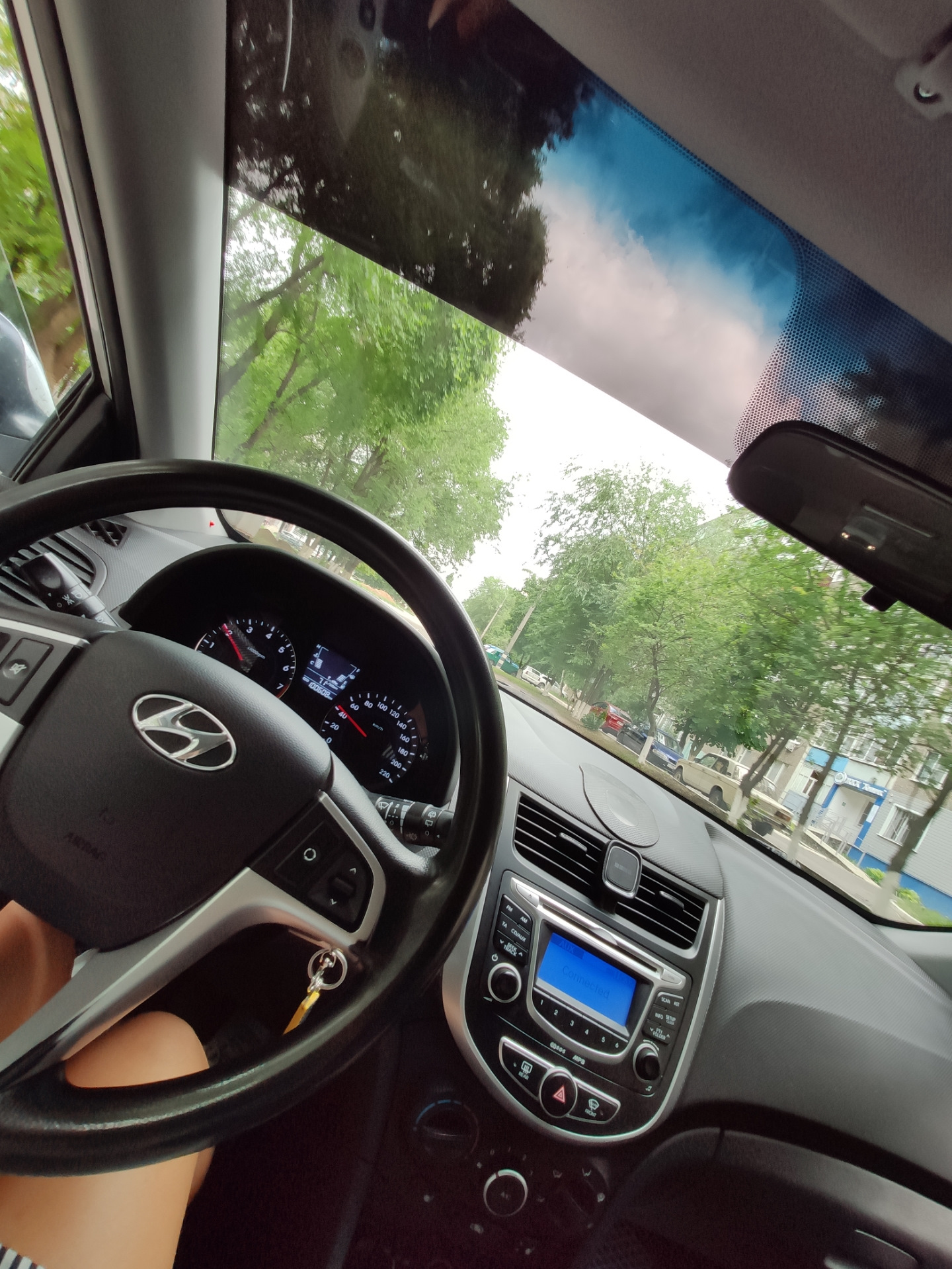 ️Тонировочная полоса на лобовое стекло — Hyundai Solaris Hatchback, 1,6 ...