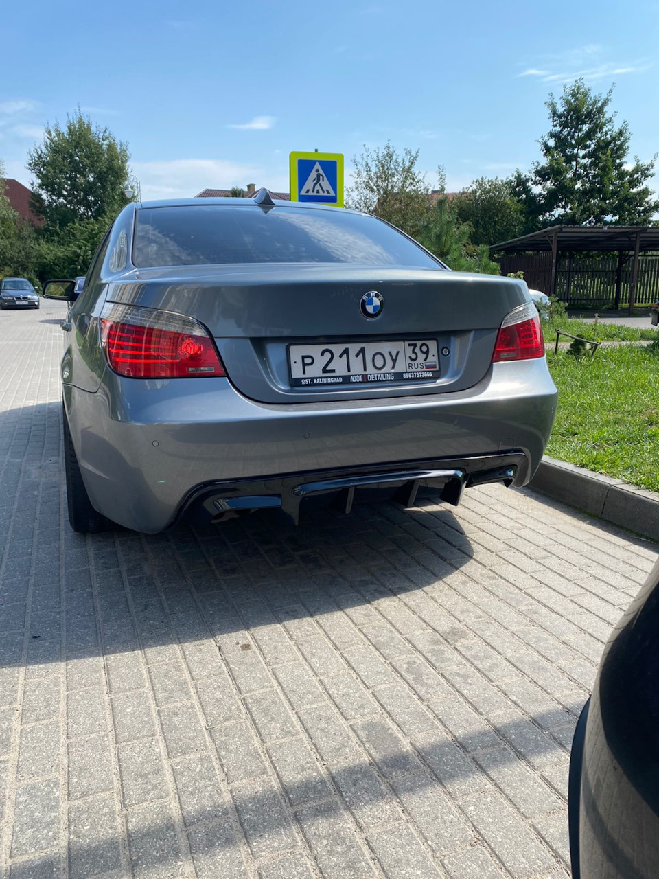 Кастом диффузор на М-пак — BMW 5 series (E60), 3 л, 2007 года | тюнинг ...